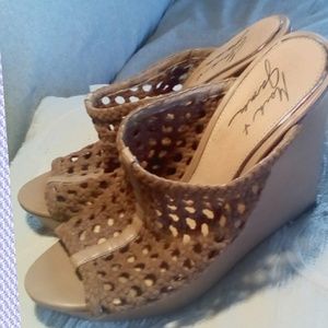 MARK + JAMES LEATHER WEDGES